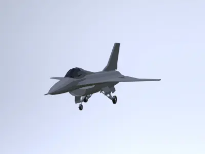 F16 falcon low poly Free low-poly 3D model