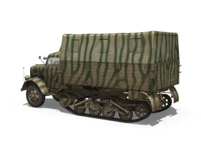 Opel Blitz Maultier - Half-Truck  - 36 Infantry-Division 3D model