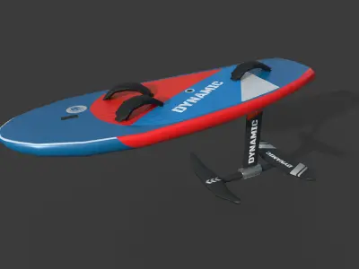 Foil Jet Surf Boards 3D model