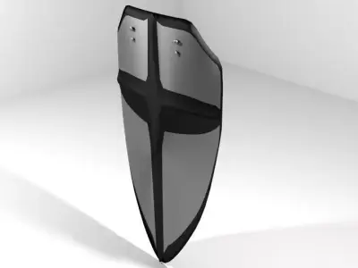 Personal Armor Shield - Medieval Battleshield 3D model