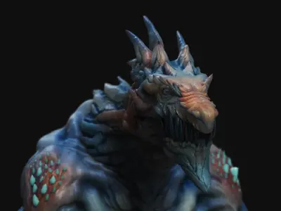 Winter Dragon 3D model