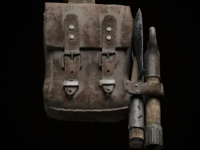 Bags two Low-poly 3D model