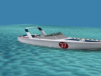Phazer 38 Cigarette Boat V06 3D model