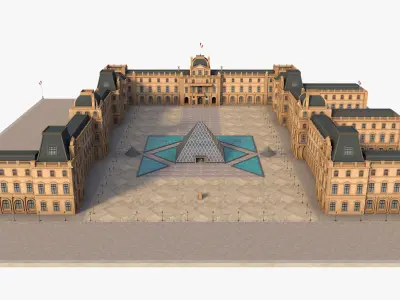 Louvre Museum 3D model
