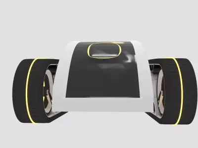 Animated Drone Transformer 3D model