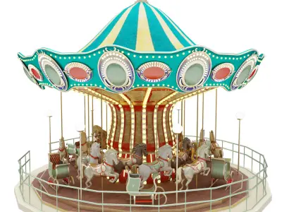 Carousel 3D print model