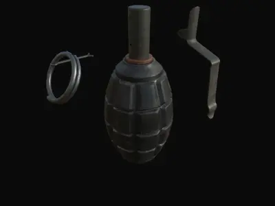 F1 Grenade Low-poly 3D model