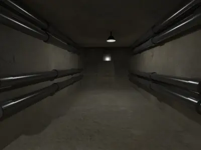 Military Bunker - Norway Low-poly 3D model