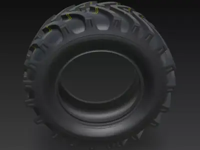 Only Tyre 3d Model 3D model