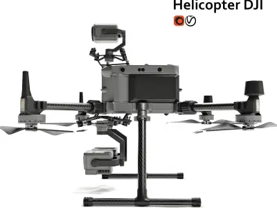 Helicopter DJI Matrice 300 RTK Combo 3D model
