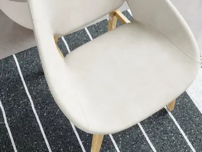  Replica Embrace Chair Model, Cream 