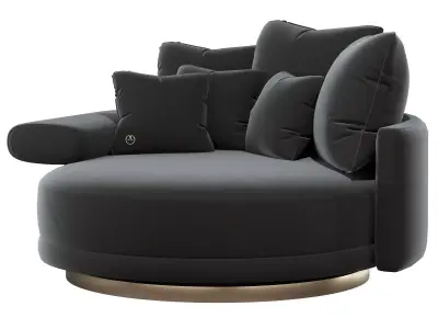 luxence jet sectional armchair 3D model