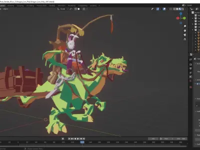 Dragon Low-poly 3D model