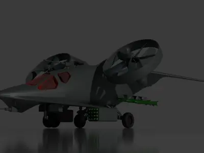 Sci Fi Aircraft 3D model