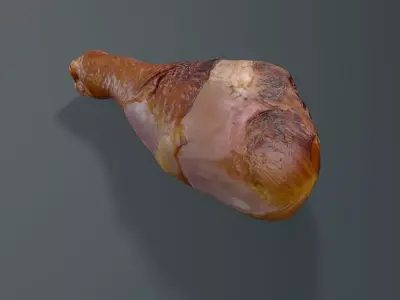 chicken leg Free low-poly 3D model