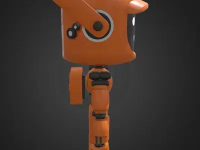 Robot K-VRC Free low-poly 3D model