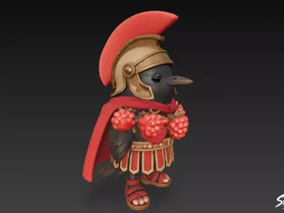 Brri Brri Bicus Dicus Bombicus - Italian Brainrot Low-poly 3D model