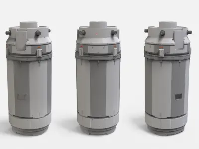 sci-fi Architecture kitbash 41 3D model