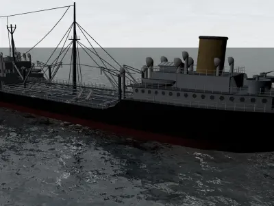 T-2 Oil Tanker - Gaines Mill 3D model