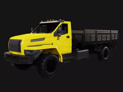 Ural Truck Low-poly 3D model