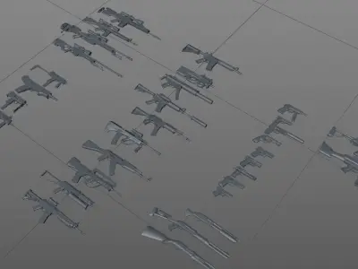 CSGO 3d guns and knife modells 3D model