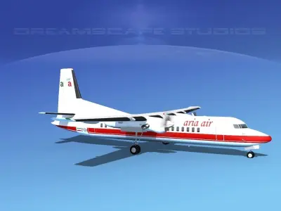 Fokker 50 Aria Air 3D model