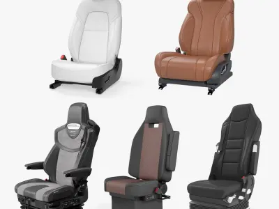 Car Driver Seats Collection 3 3D model