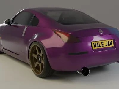 Modified Nissan 350z Free 3D model