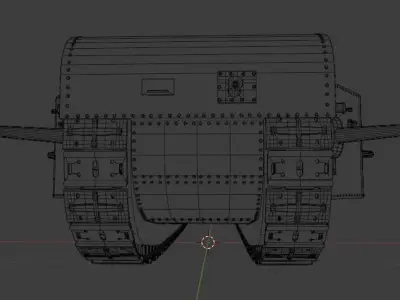 K wagen british armoured tank Free 3D model