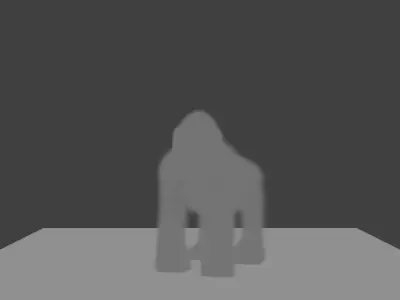GORILLA MADE IN BLENDER Low-poly 3D model
