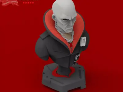 GI JOE characters Destro Bust 3D print model