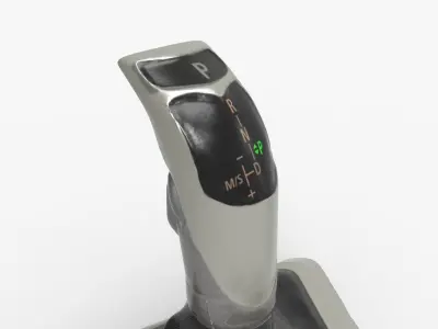 3 Series Automatic Gear Shift Knob Low-poly 3D model
