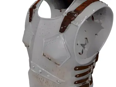 Medieval Knight Chest Armor Cuirass 3D model