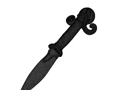 Ornate Kraken Fantasy Dagger 3D model