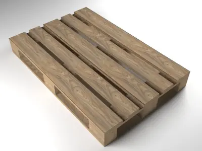 Wooden pallet 3D model