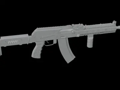 AK-105 rifle 3D model