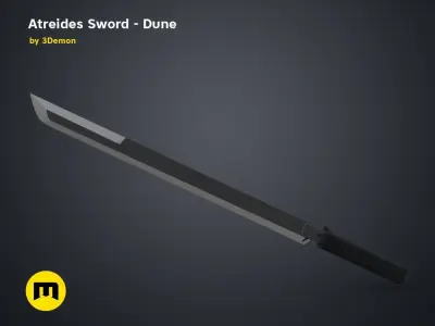 Atreides Sword 3 - Dune 3D print model