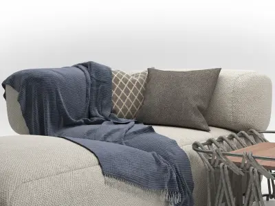 Sofa B and B Italia Butterfly 3D model