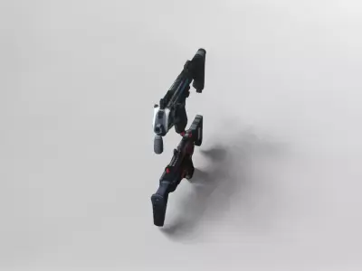 Futuristic Tactical Shotgun 3D Model 3D model