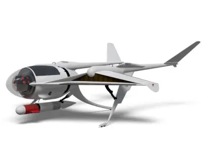 Airplane-type drone 3D model