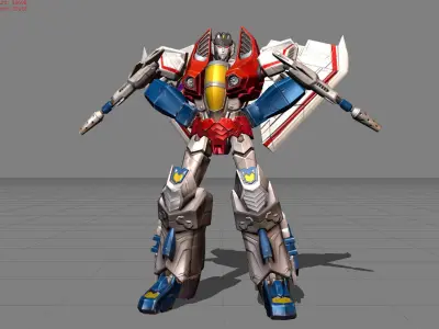 Aldous Starscream Transformer Skin Low-poly 3D model