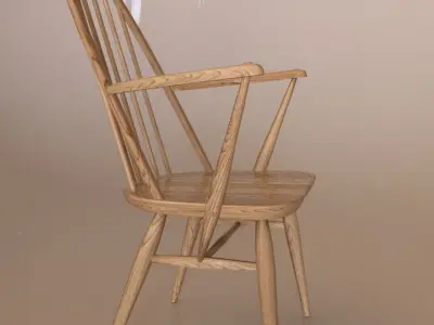Modern armchair  3D model Free 3D model
