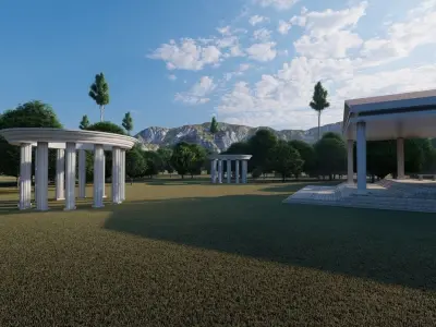 Historical temple-place of worship 3D model