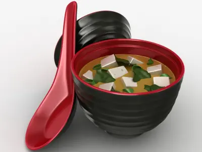 Miso Soup 3D model
