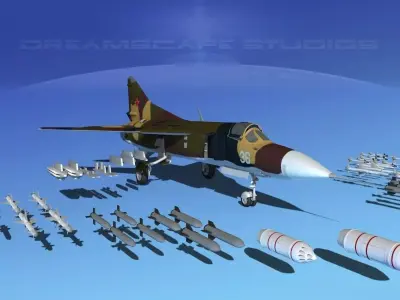 Mig 23 Flogger B V02 USSR 3D model