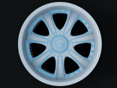 Volk Racing GT-Ego Low-poly 3D model