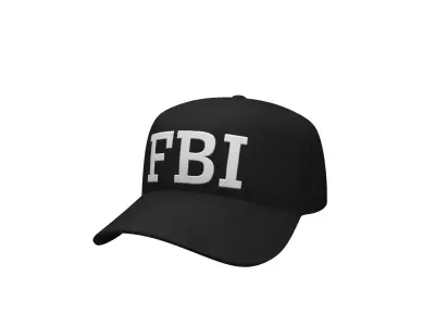 FBI Cap Low-poly 3D model