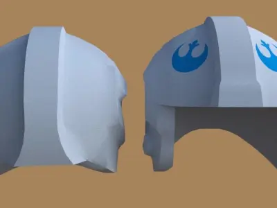 lego star wars helmet Free 3D model
