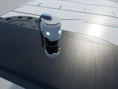 Scifi Grenade Low-poly 3D model