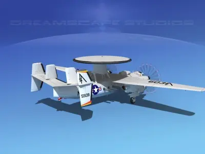 Grumman E-2C Hawkeye V05 3D model